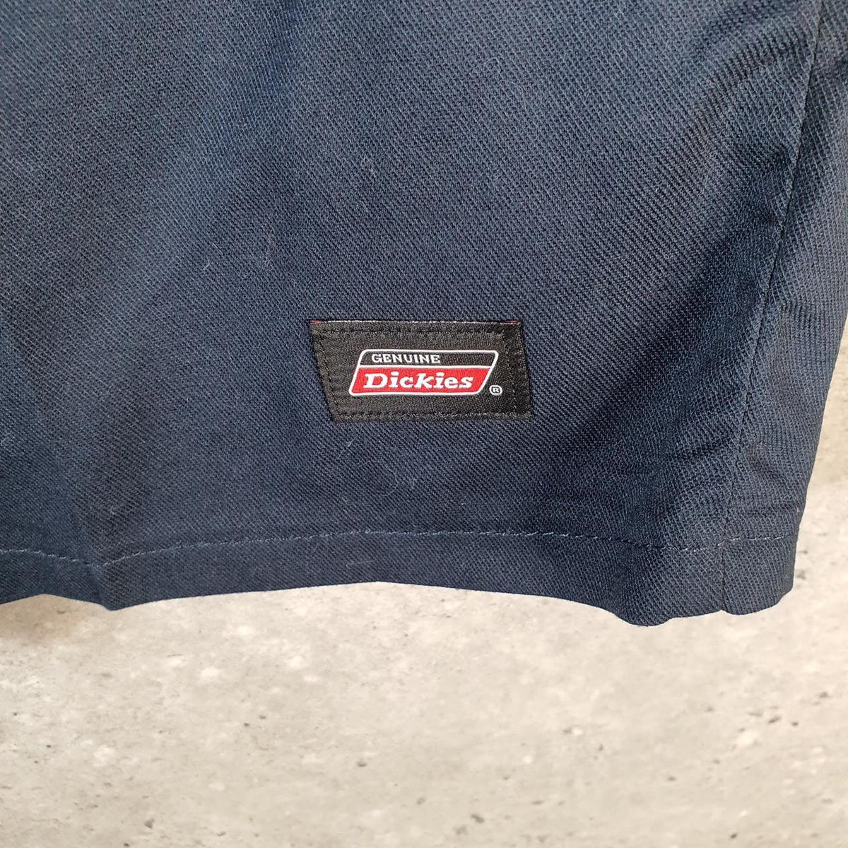 Vintage Dickies Baggy Chino Shorts Jorts Cargo Mens W36 Navy Blue Loose Fit