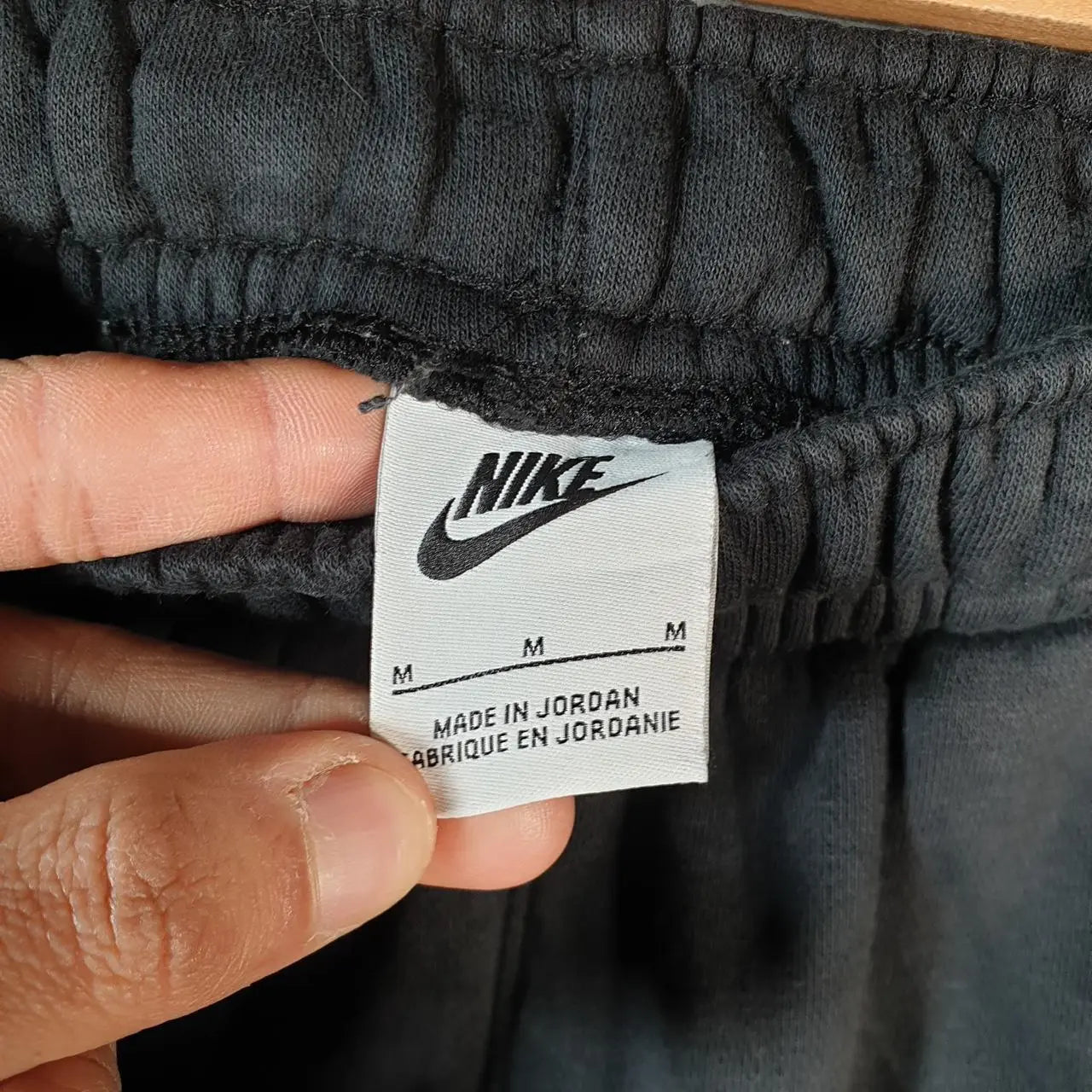 Vintage Nike Club Sweatpant Joggers Mens Medium Black Swoosh Sports Tracksuit - Big Fish Vintage