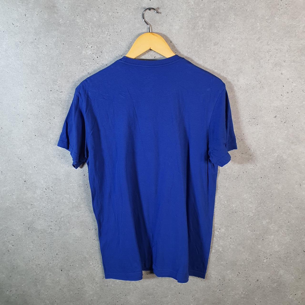 Vintage Ralph Lauren Polo T Shirt Men’s Medium Blue Embroidered Classic Fit Pony C9131