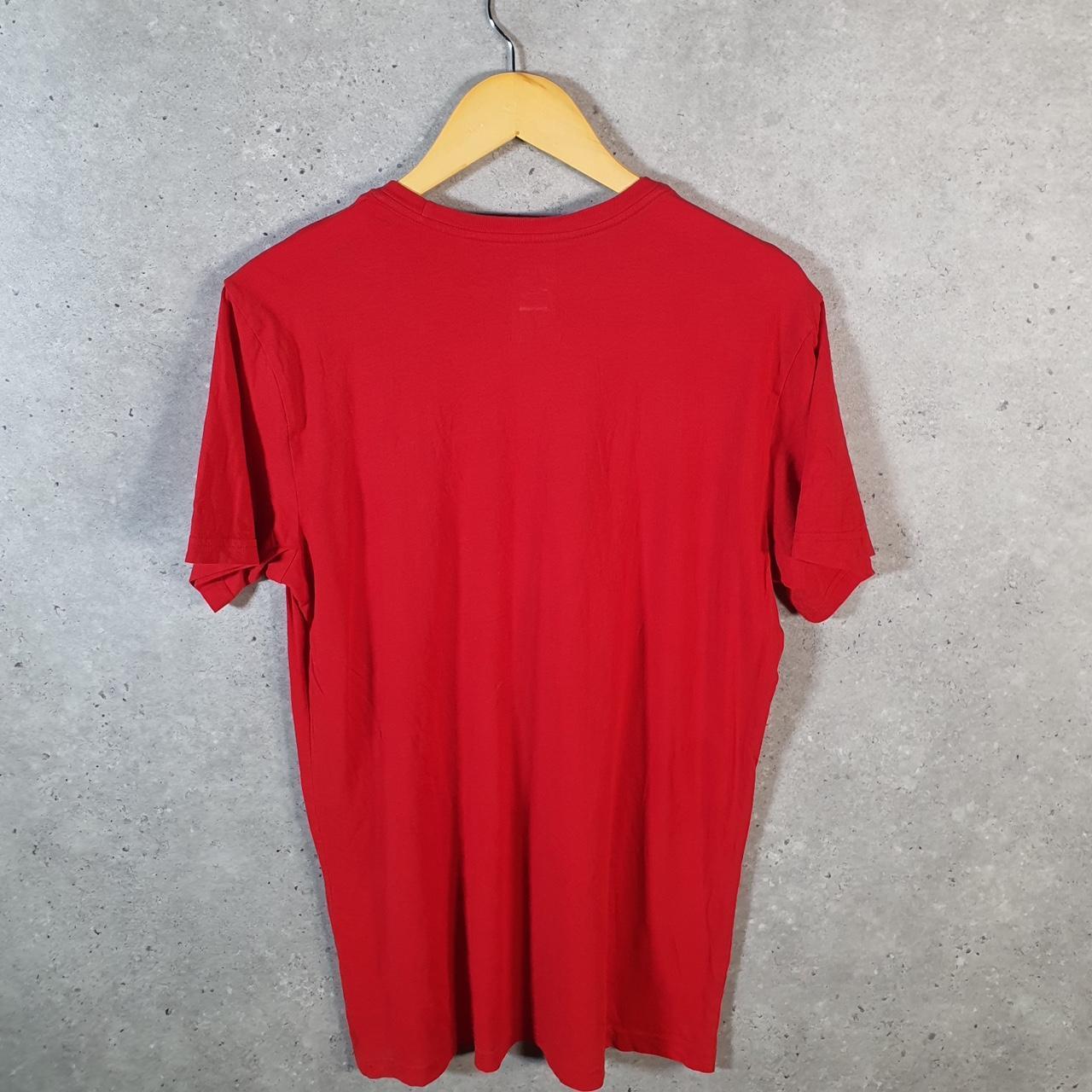 Vintage Ralph Lauren Polo Sport T Shirt Men’s Medium Red Classic Fit Embroidered Pony C9021