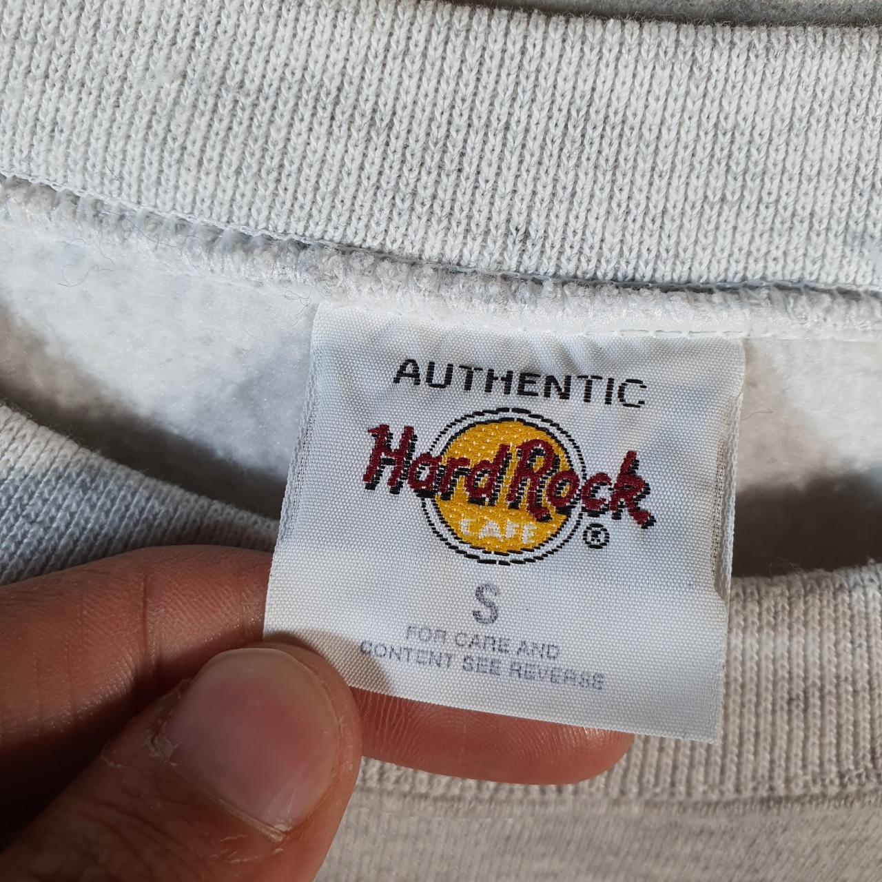 Vintage Hard Rock Cafe Atlanta Rock N Roll Sweatshirt Mens Small Grey USA