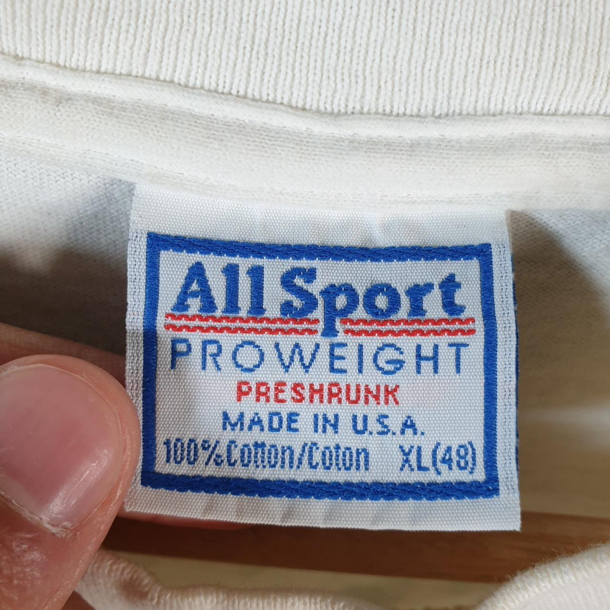 Vintage AllSport Saint Luke’s Recycling Together 90s USA Single Stitch T Shirt Men’s XL White C8055