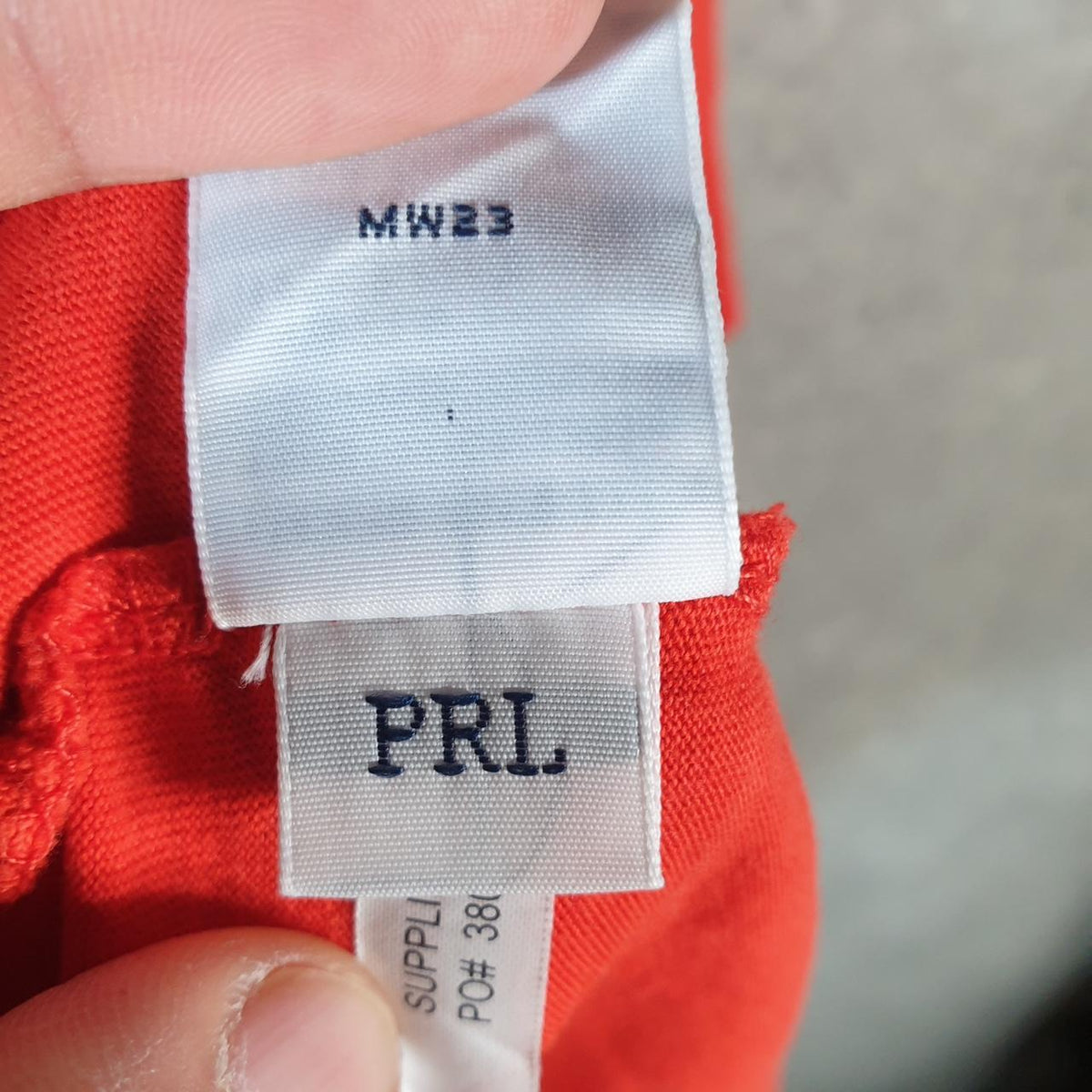 Vintage Ralph Lauren Polo T Shirt Men’s Large Orange Embroidered Custom Fit Pony C9044
