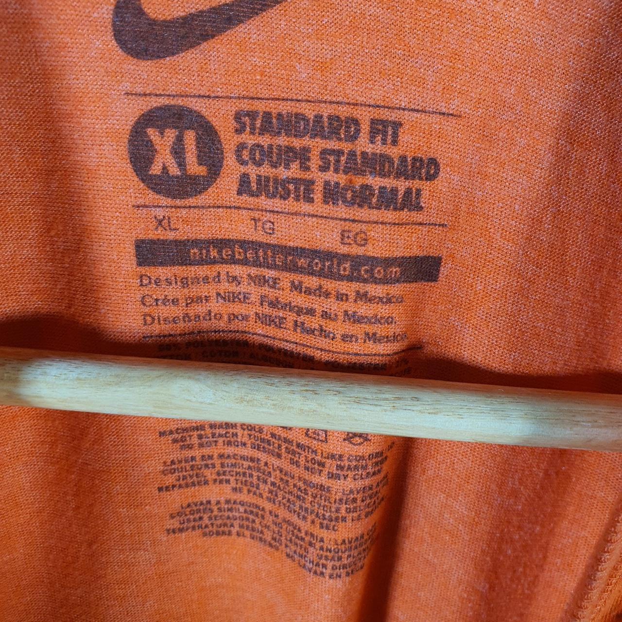 Vintage Nike Illini T Shirt Men’s XL Orange Logo Spellout Swoosh Athletic