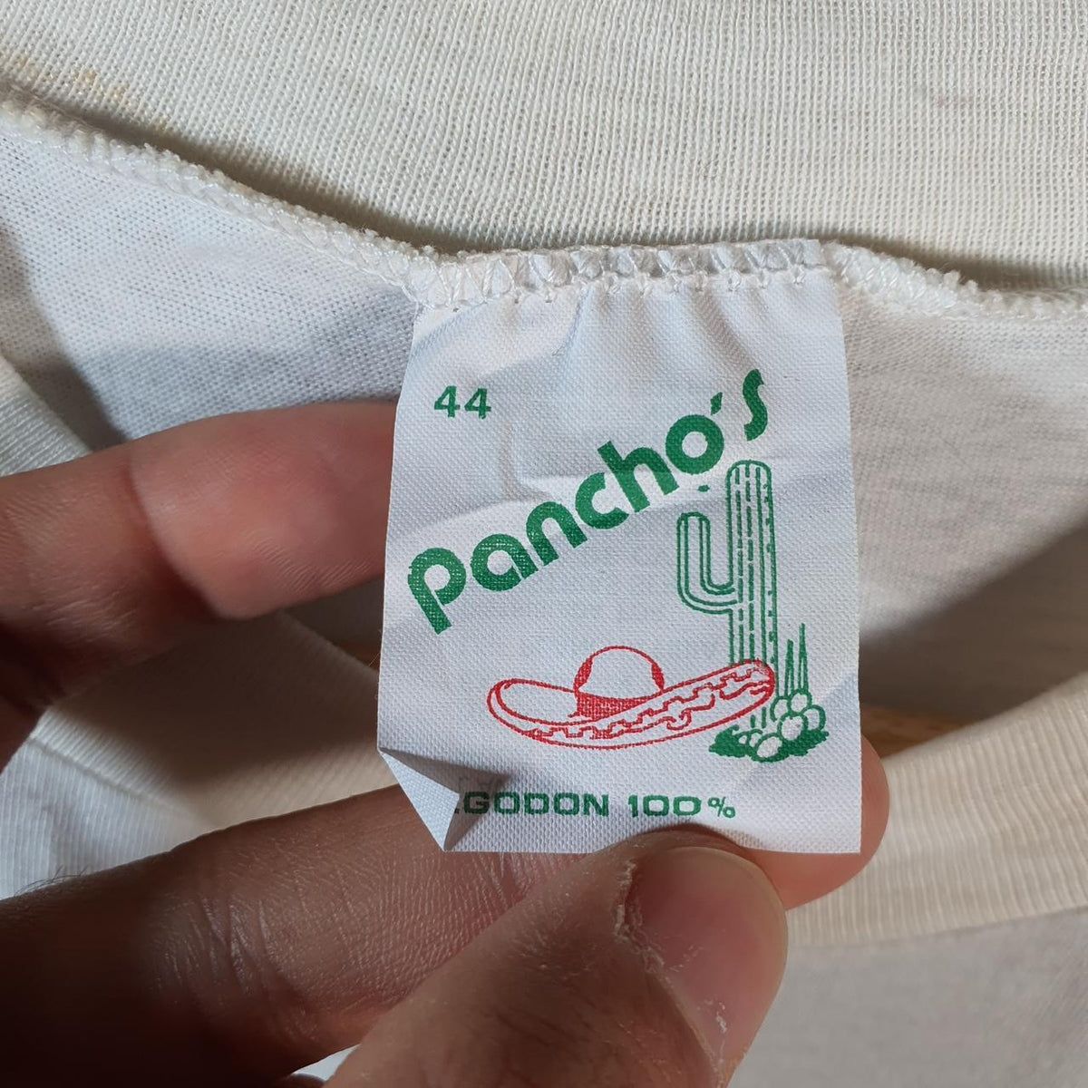 Vintage Panchos Crazy Gringo Vallarta Mexico 90s USA Single Stitch T Shirt Men’s Medium White