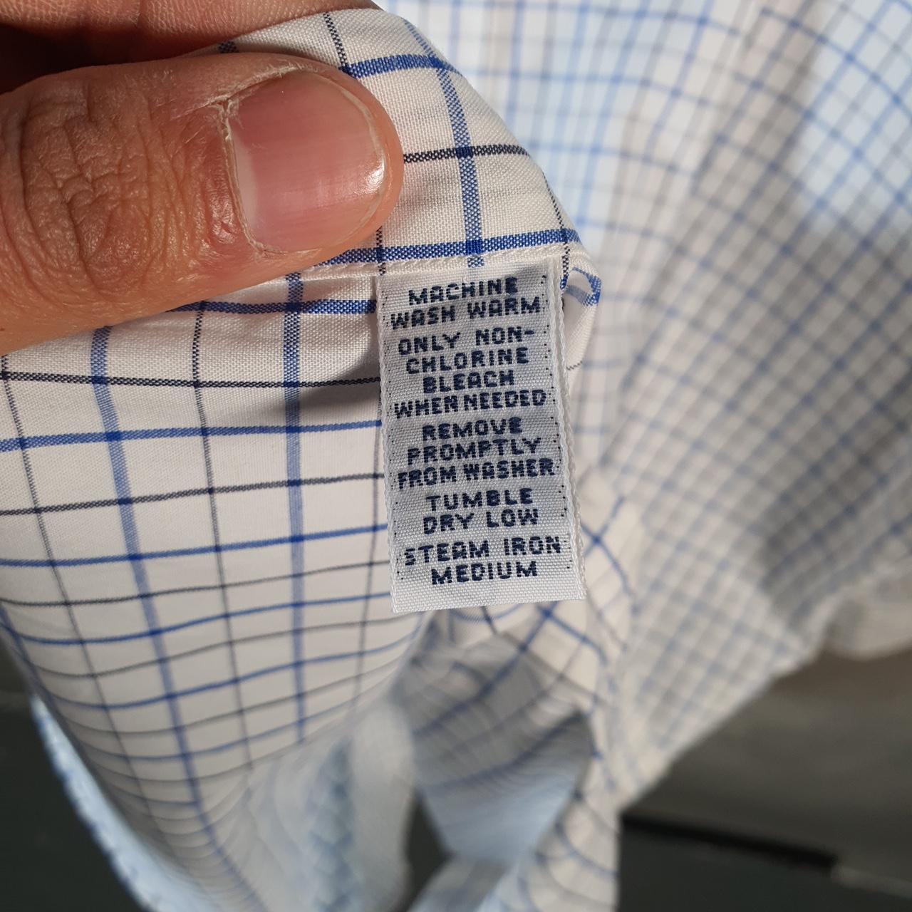 Vintage Ralph Lauren Button Down Shirt Men’s XL White Checkered Regent Classic Fit Cotton Big Fish Vintage