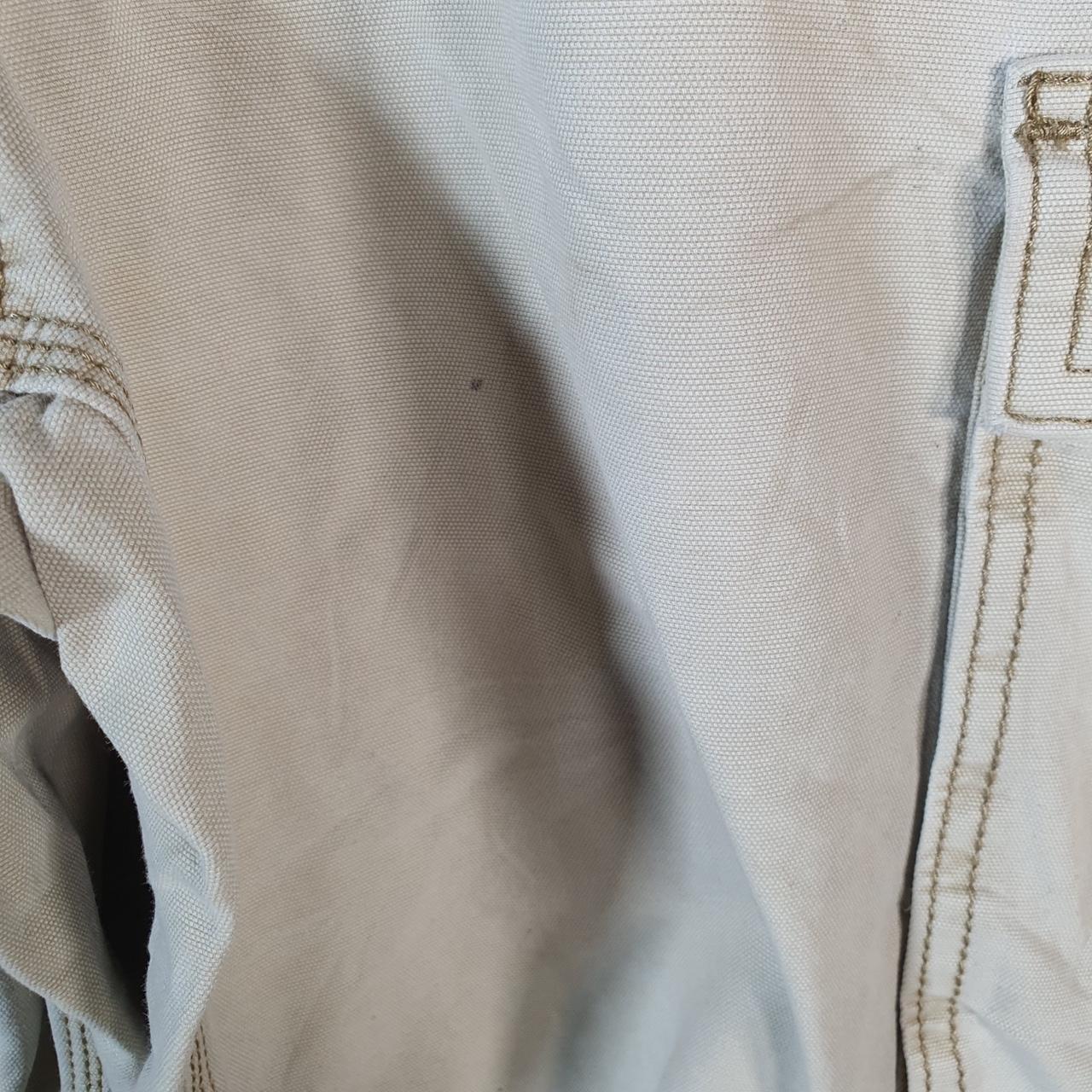 Vintage Carhartt Baggy Carpenter Shorts Jorts Cargo Men’s W34 Beige Relaxed Fit Workwear Big Fish Vintage