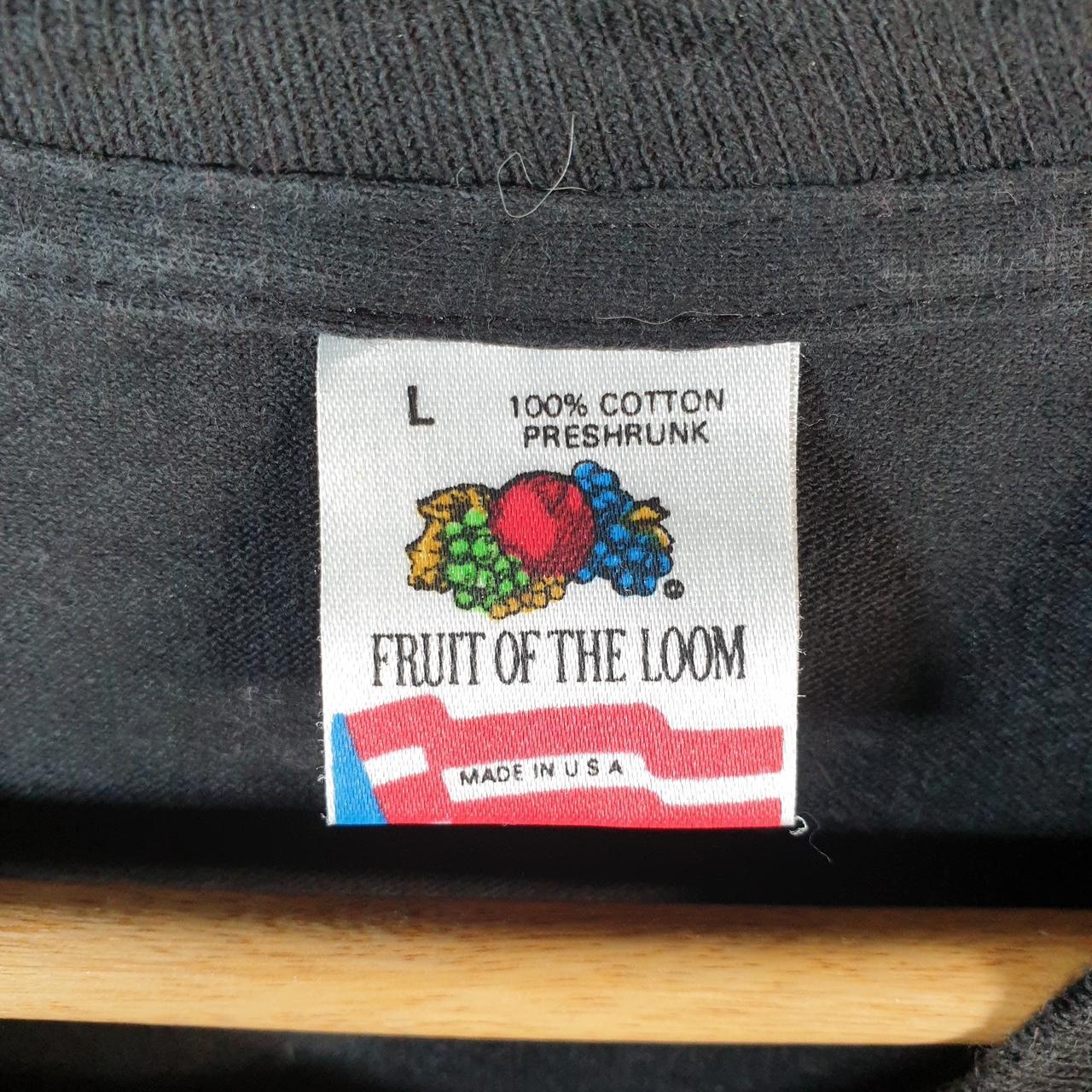 Vintage Fruit of the Loom Dallas Texas 90s USA Single Stitch T Shirt Men’s Large Black