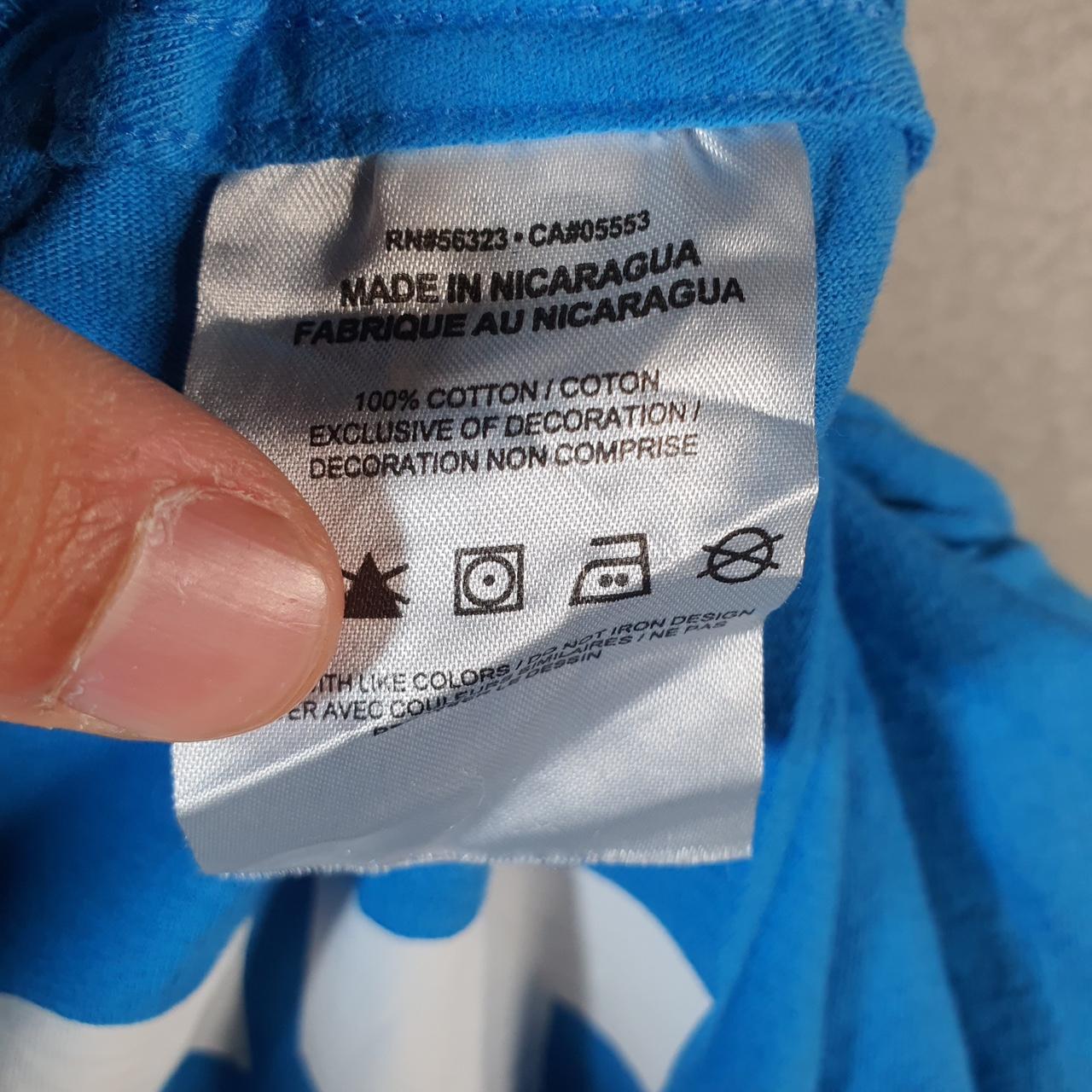 Vintage Nike Just Do It T Shirt Men’s Large Blue Printed Single Swoosh Logo Athletic Big Fish Vintage