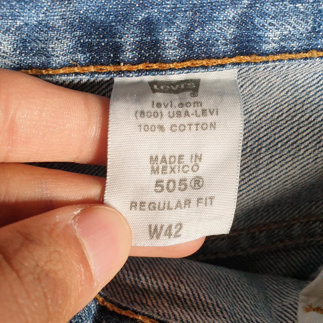 Vintage Levi’s 505 Baggy Shorts Jorts Cargo Mens W42 Blue Relaxed Denim
