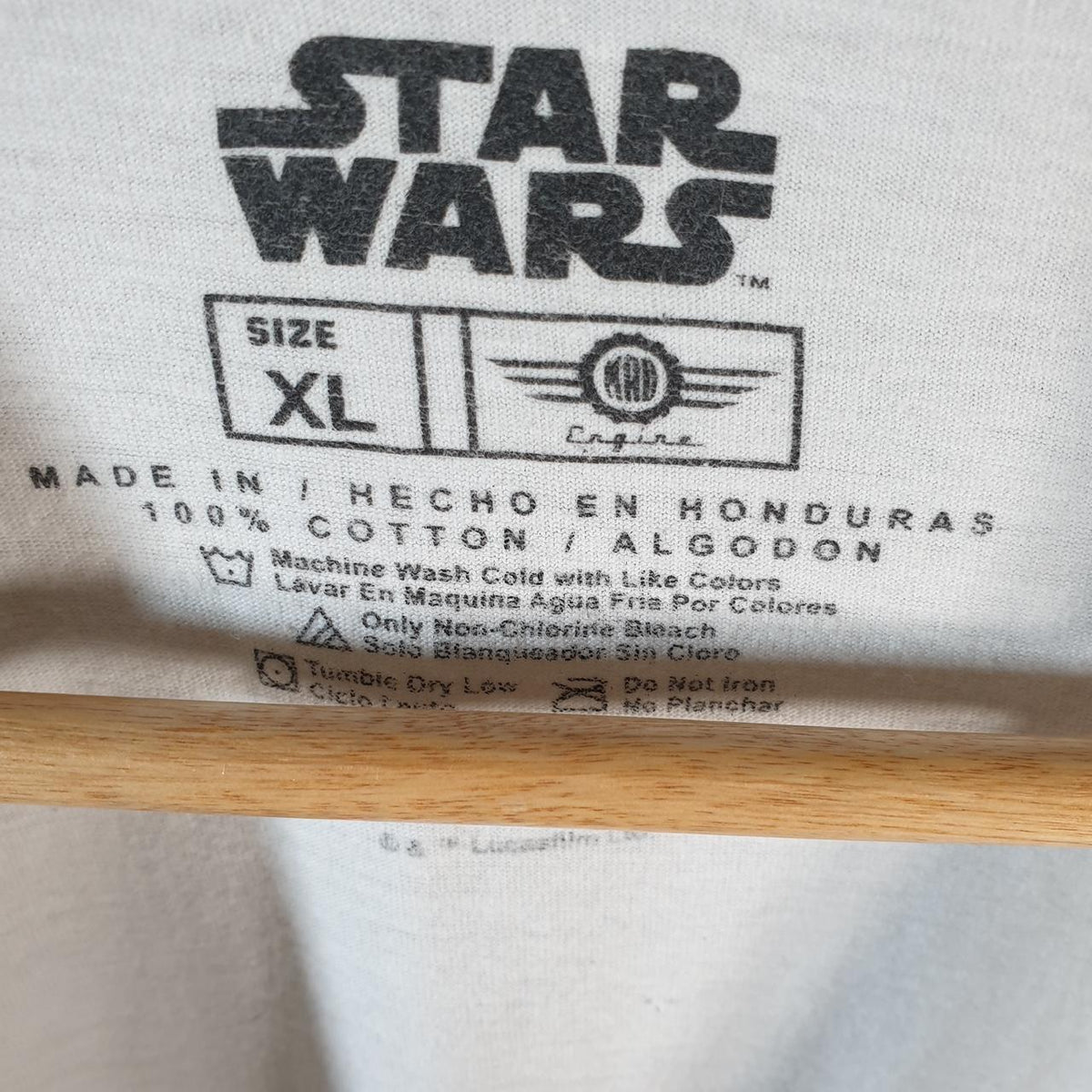Vintage Star Wars Darth Vader Skull T Shirt Men’s XL White Logo Graphic Spellout