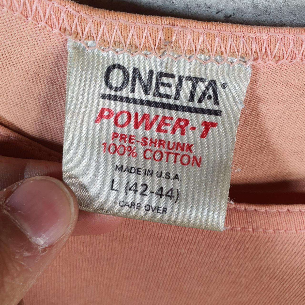Vintage Stussy Oneita 90s Printed T Shirt Men’s Large Pink Graphic Sleeveless Vest Big Fish Vintage