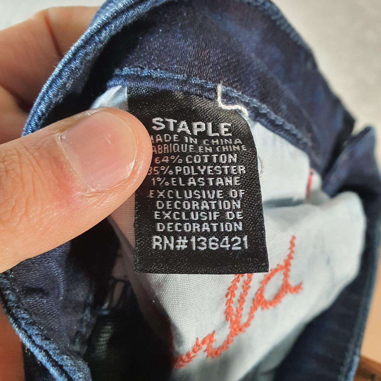 Vintage Staple World Champs Y2K Hip Hop Jeans Mens W36 Blue Denim Big Fish Vintage