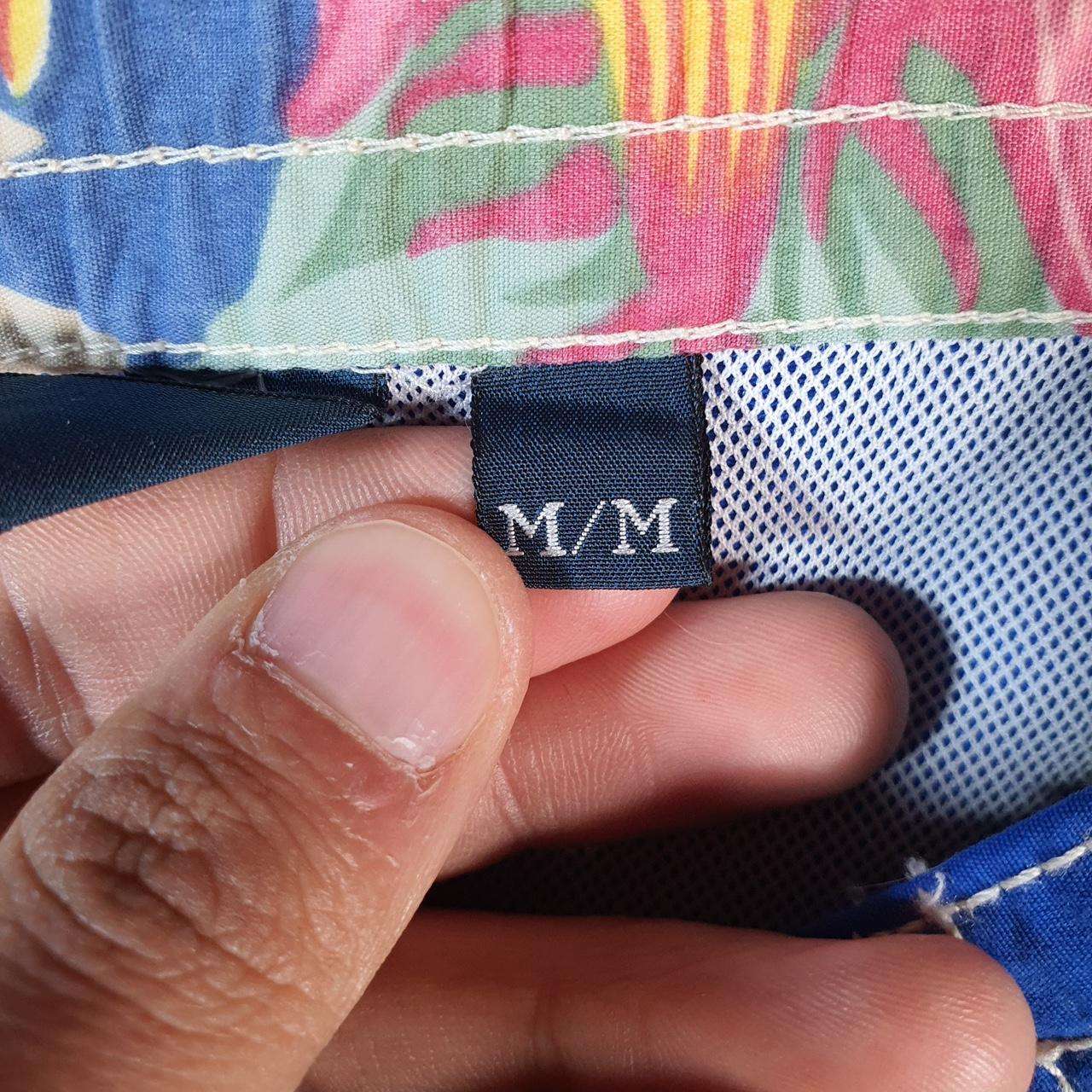 Vintage Ralph Lauren Polo Swim Shorts Cargo Men’s Medium Blue Baggy Cotton Big Fish Vintage