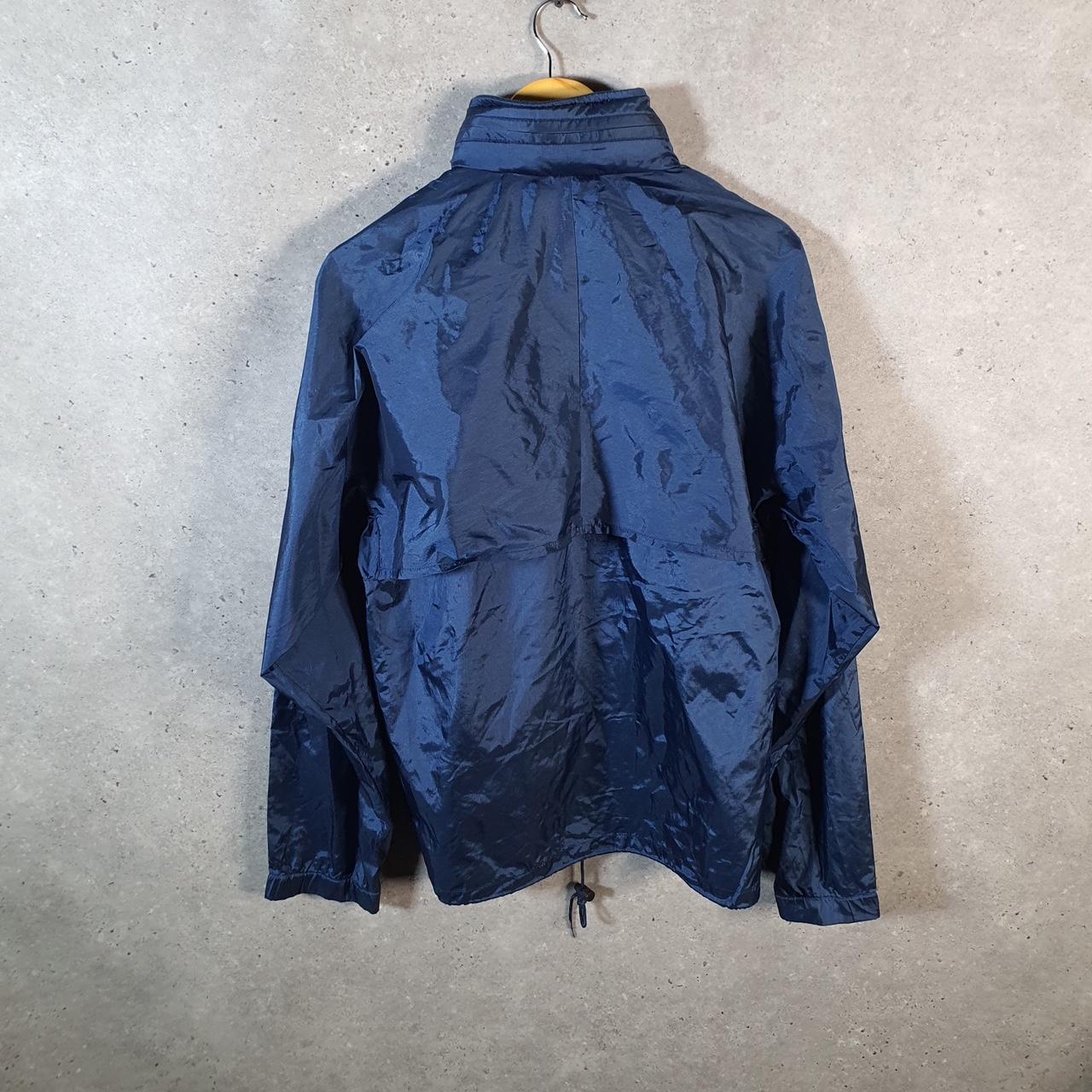 Vintage L.L. Bean Outdoors Nylon Jacket Mens Medium Blue Waterproof