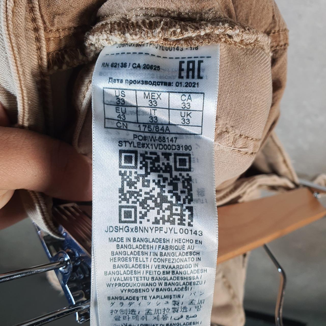 Vintage Guess Baggy Shorts Jorts Cargo Mens W33 Brown Relaxed Fit Cargo