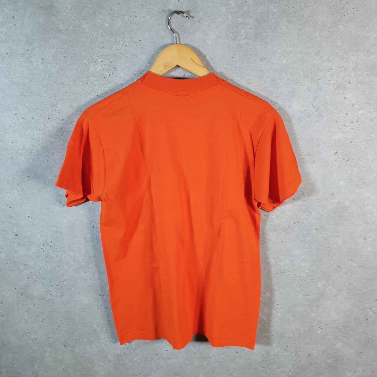Vintage Fruit of the Loom PNC Bank 90s USA Single Stitch T Shirt Men’s Medium Orange C8396