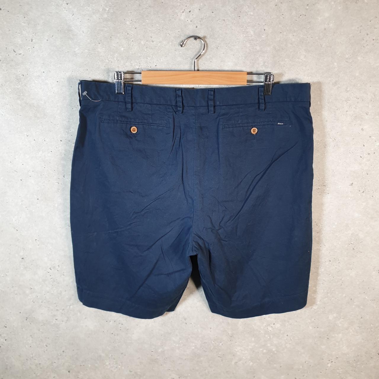 Vintage Ralph Lauren Polo Shorts Jorts Chino Cargo Men’s W38 Navy Blue Baggy Cotton