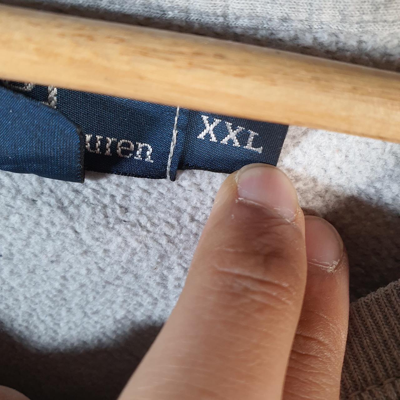 Vintage Ralph Lauren Polo Sweatshirt Men’s 2XL Grey Boxy Baggy Cotton Pullover Pony