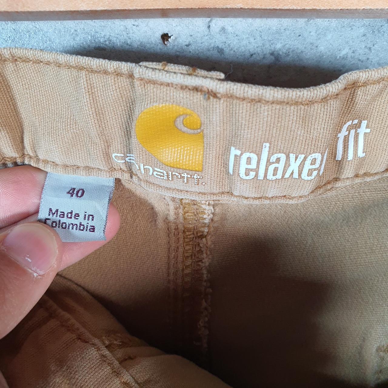 Vintage Carhartt Baggy Carpenter Shorts Jorts Cargo Men’s W40 Brown Relaxed Fit Workwear A4827