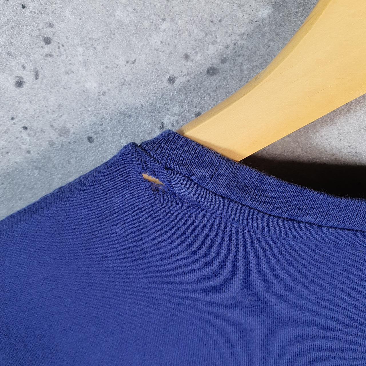 Vintage Ralph Lauren Polo Sport T Shirt Men’s Medium Blue Custom Fit Embroidered Pony C8648