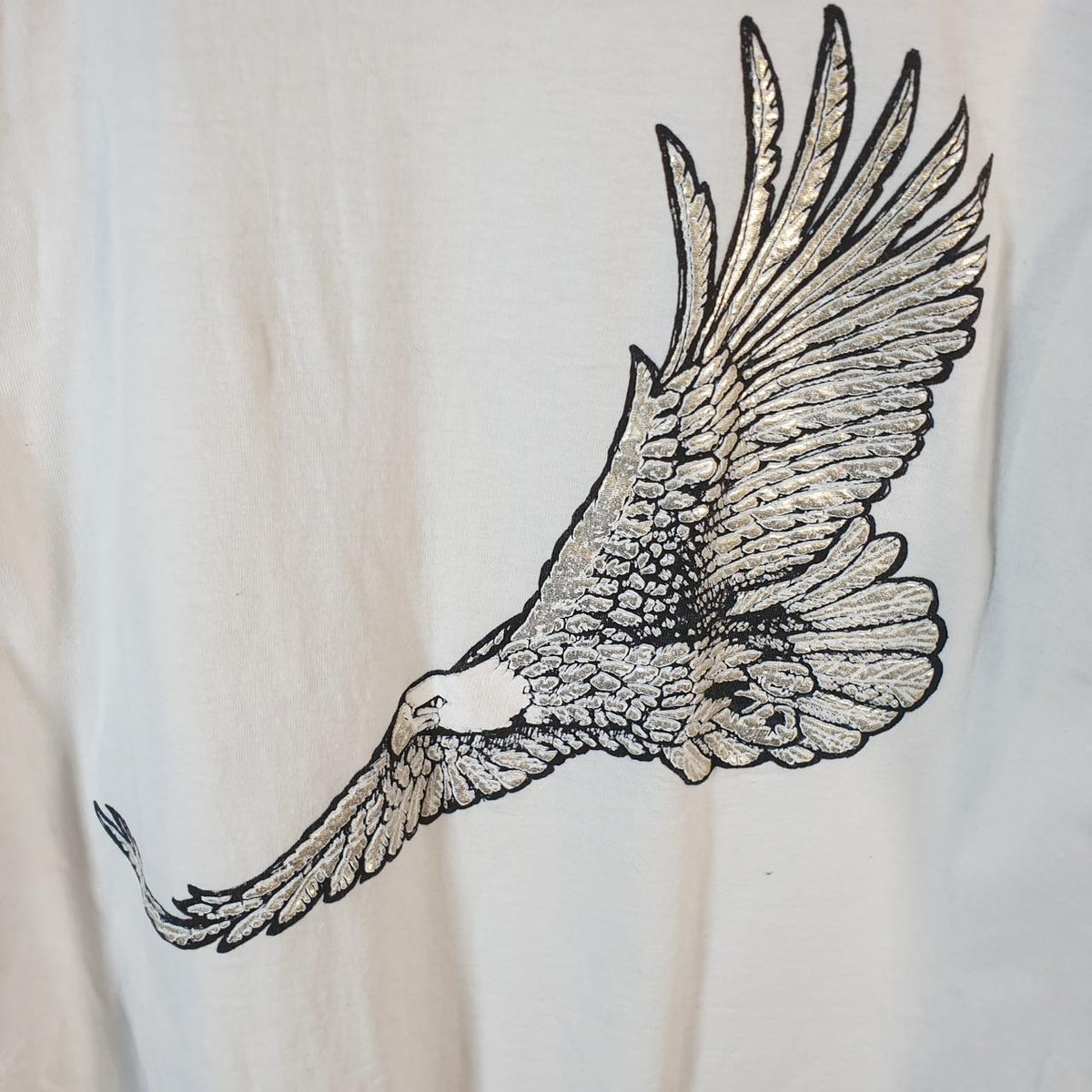 Vintage Winston Eagle Graphic 90s USA Single Stitch T Shirt Men’s XL White