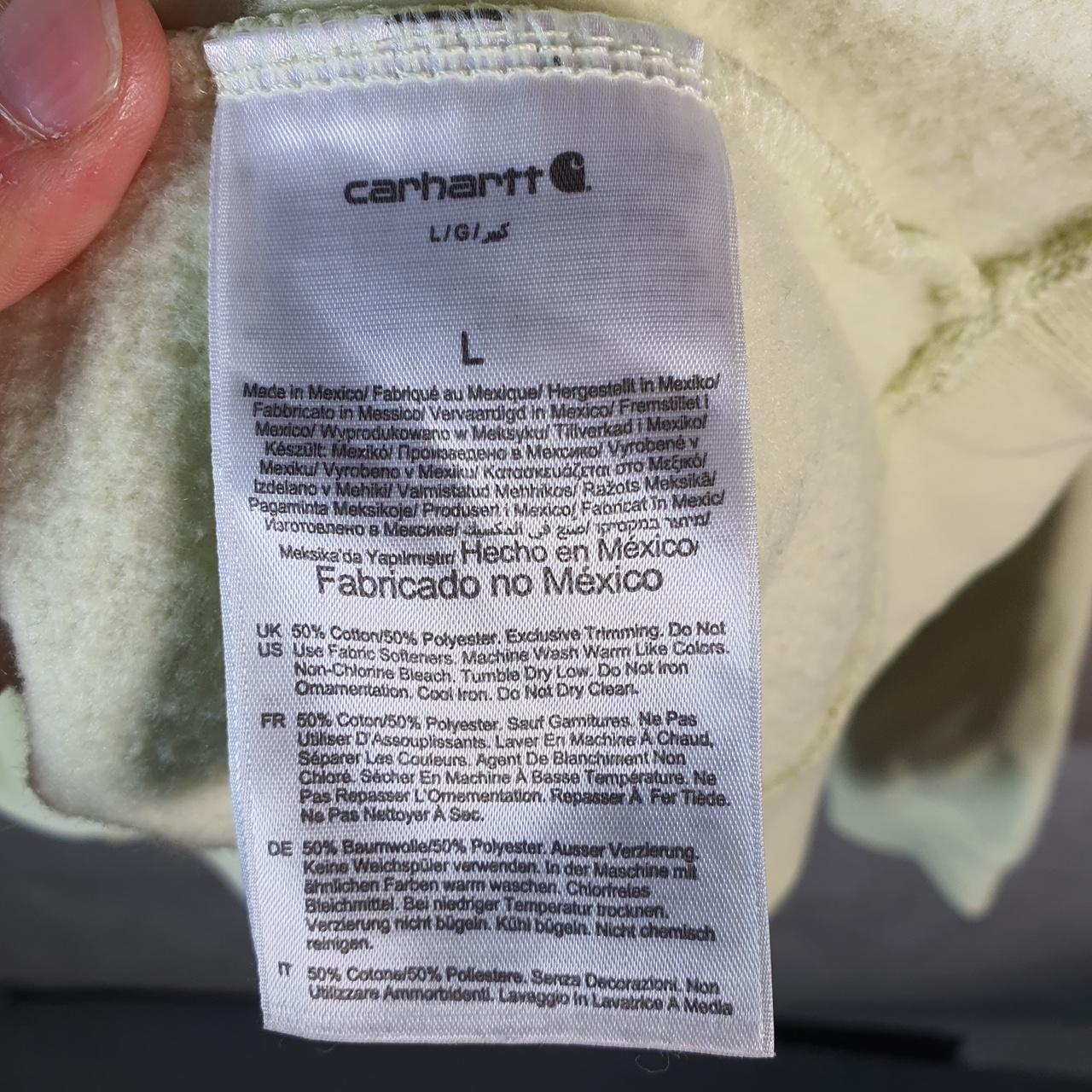 Vintage Carhartt Hoodie Men’s Large Green Pullover Blank USA Loose Fit