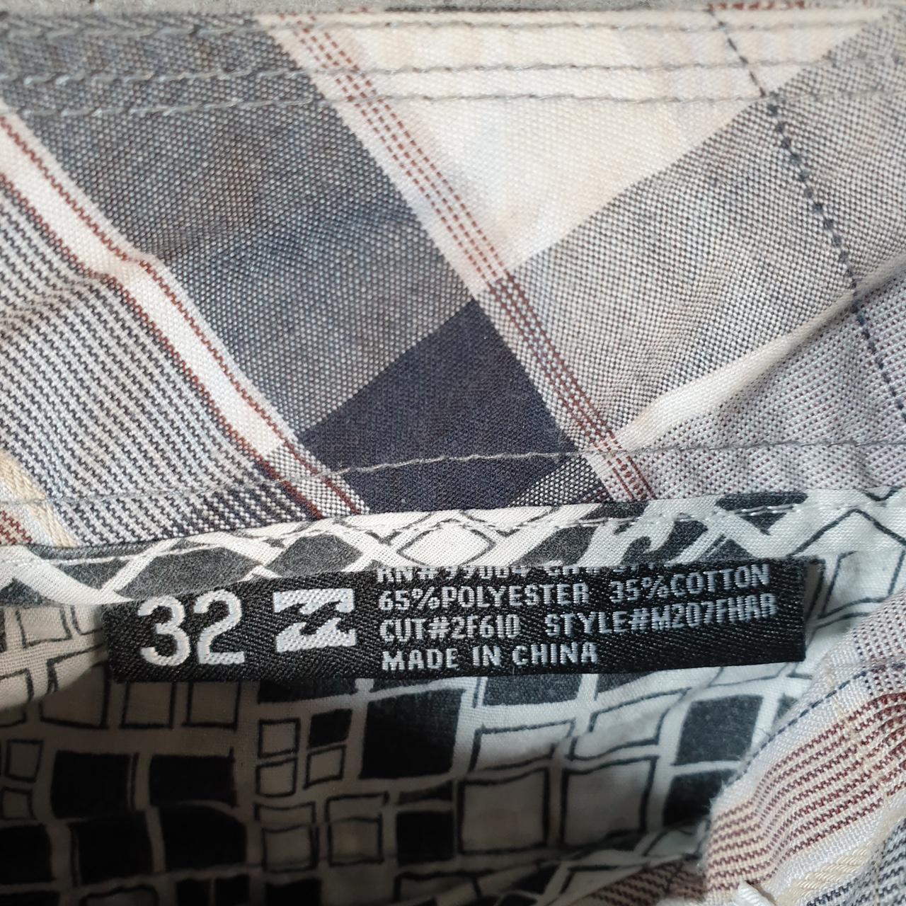 Vintage Billabong Surf Hawaii Shorts Cargo Men’s W32 Checkered Baggy Swim