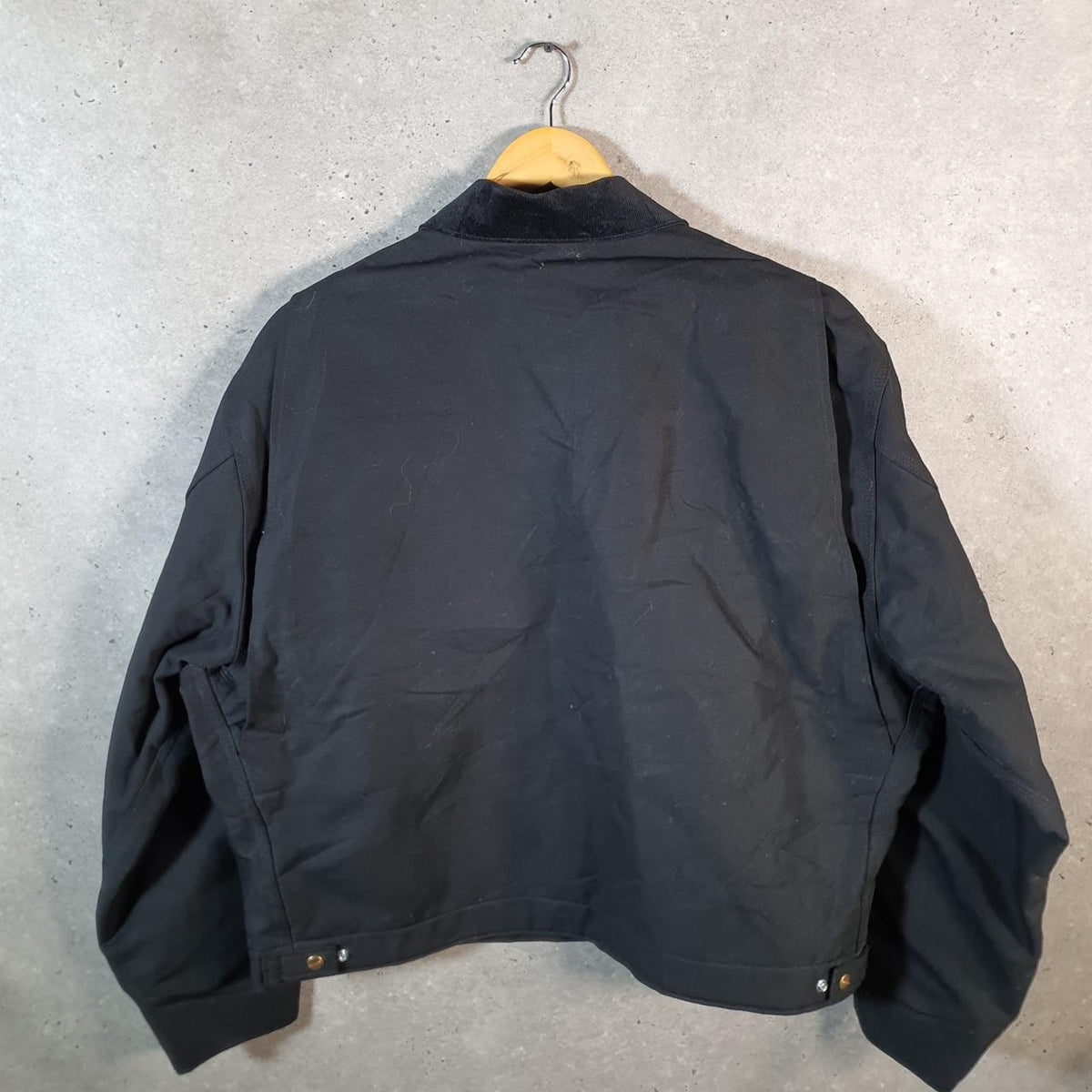 Vintage Carhartt Detroit Jacket Men’s 2XL Black J001 BLK Workwear Canvas USA Big Fish Vintage
