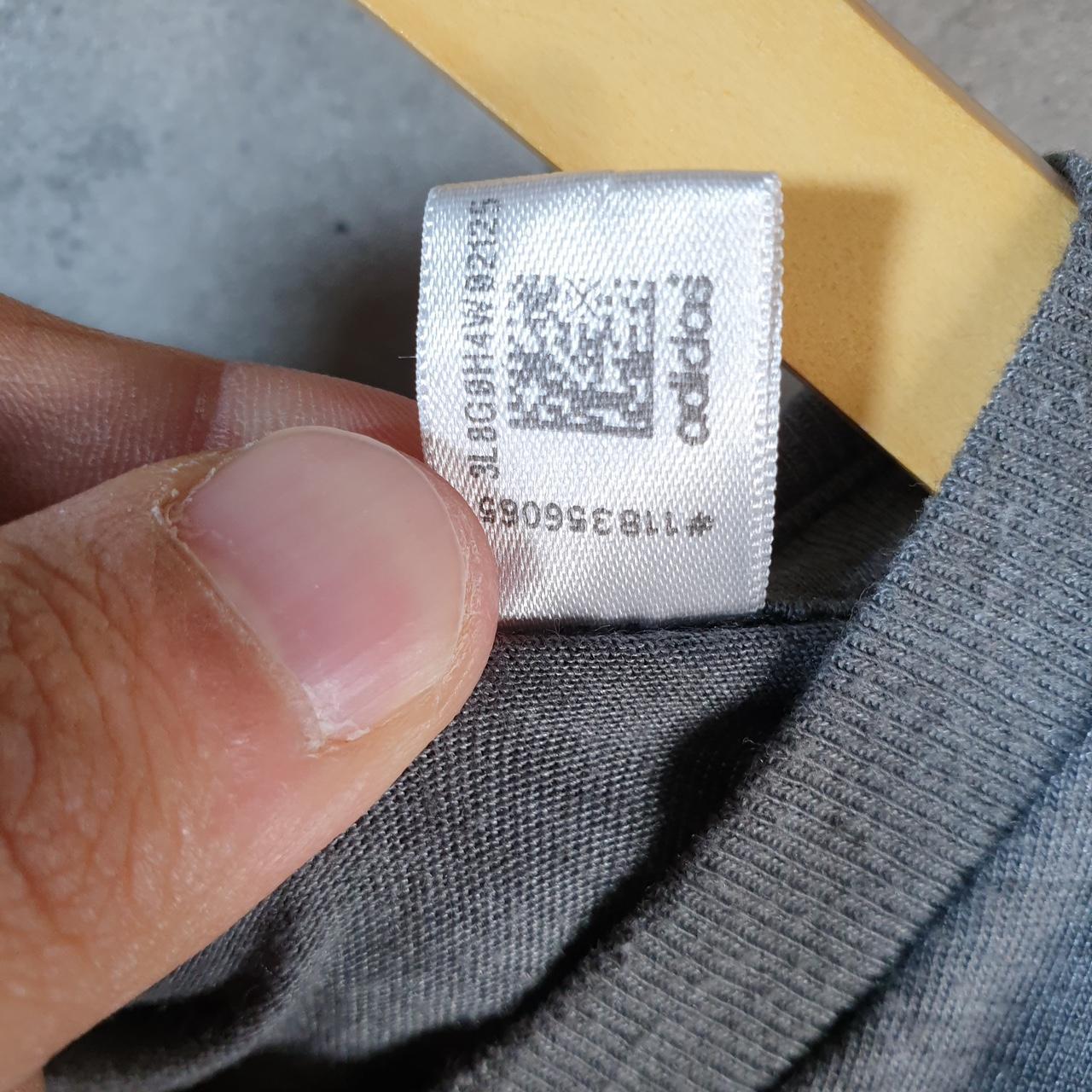 Vintage Adidas Spellout T Shirt Mens XL Grey Three Stripes Athletic Logo