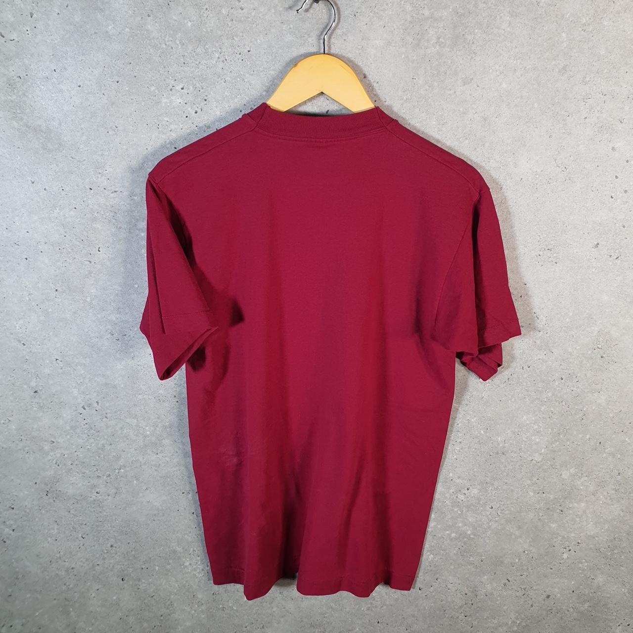 Vintage Fruit Of The Loom Acacia School Sports Camp 90s USA Single Stitch T Shirt Men’s M Red