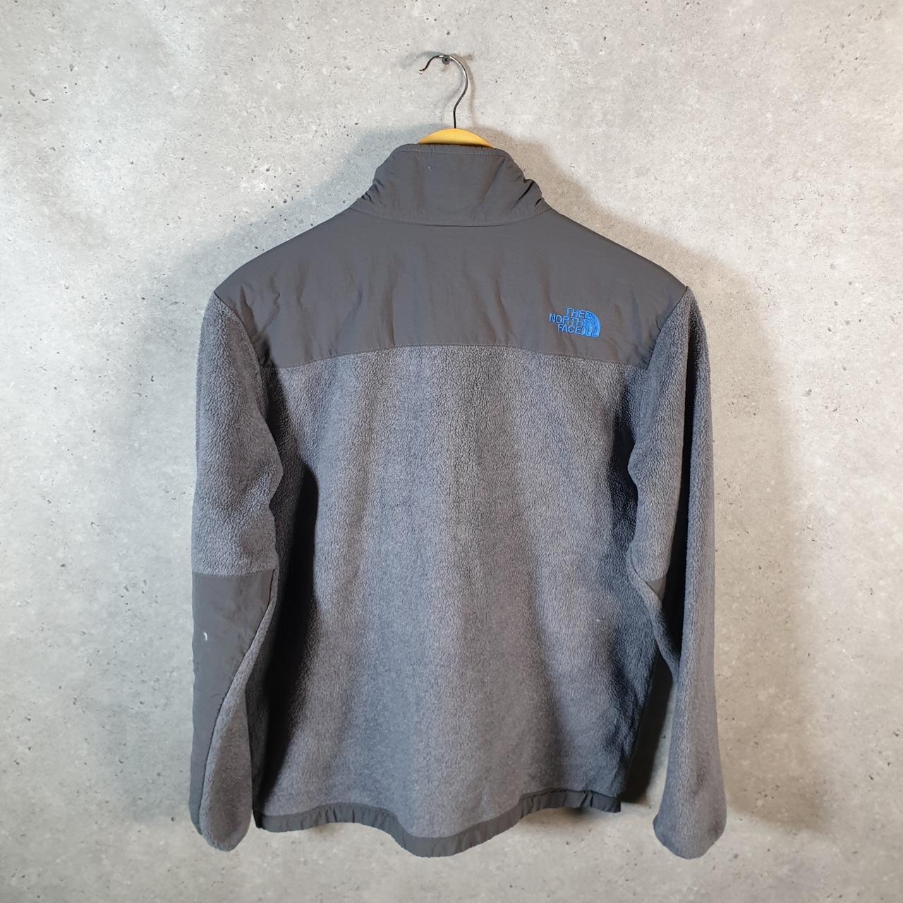 Vintage The North Face TNF Denali Fleece Sweatshirt Boys XL Grey Full Zip Logo