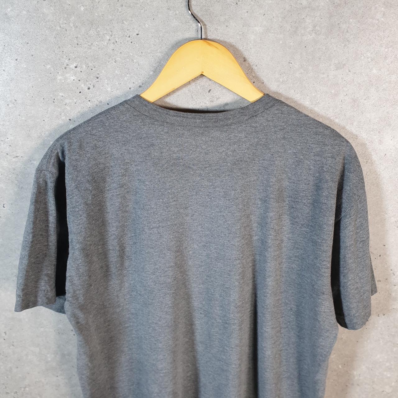 Vintage Adidas Amplifier T Shirt Shirt Men’s Medium Grey Three Stripes Logo Athletic C9885