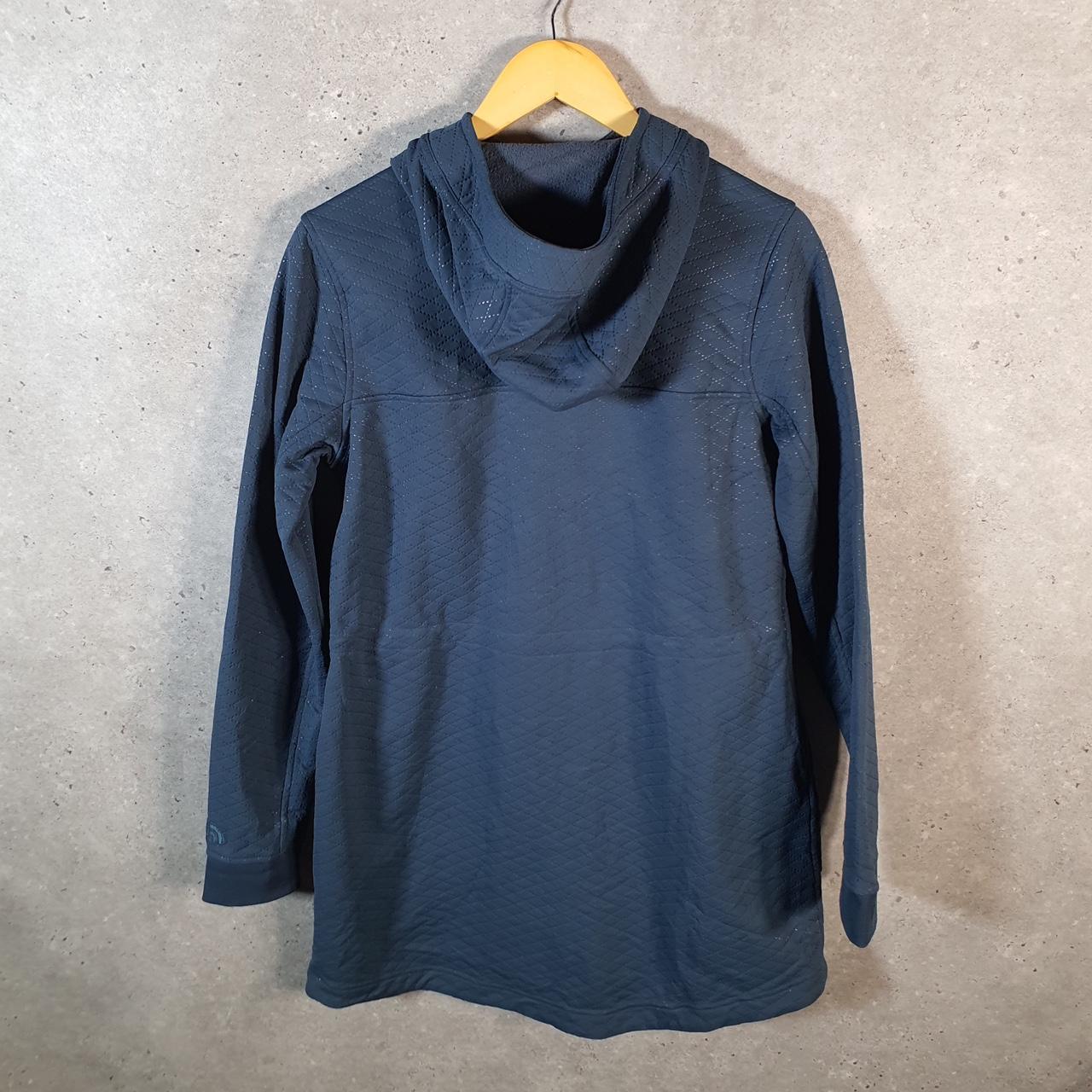 Vintage The North Face TNF Hooded Jacket Waterproof Womens Medium Blue Fleece Lined