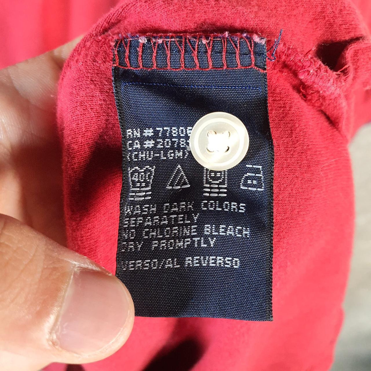 Vintage Tommy Hilfiger Polo Shirt Men’s XL Red
