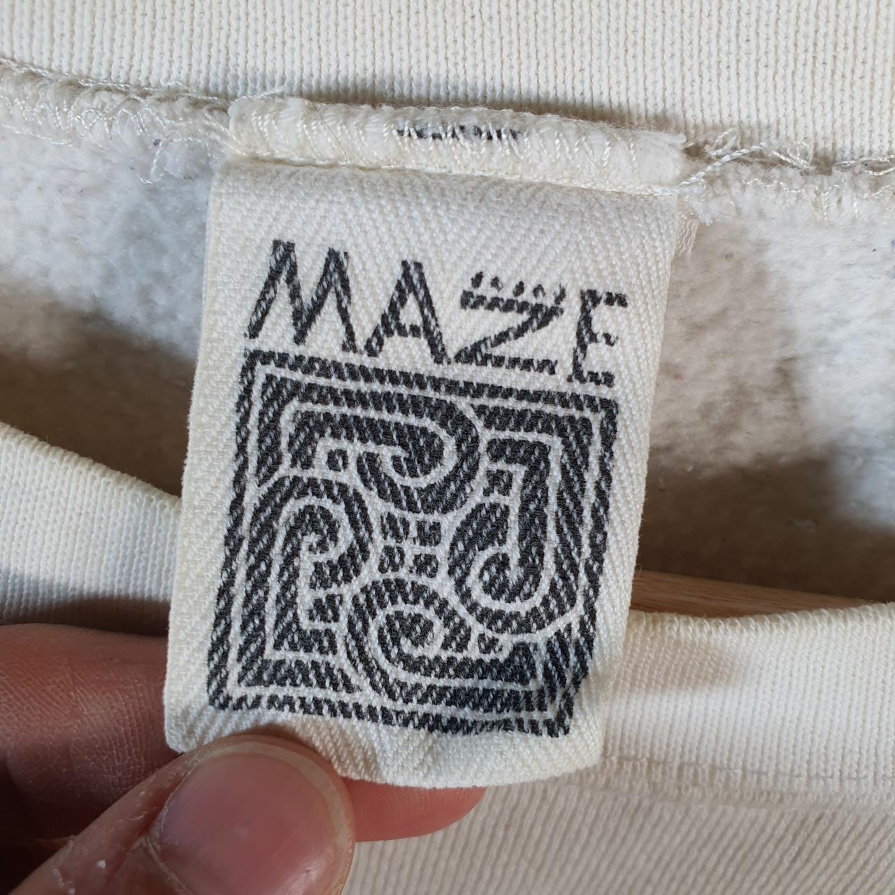 Vintage Maze 1994 Love Without Boundaries Sweatshirt Mens Small White Pullover USA