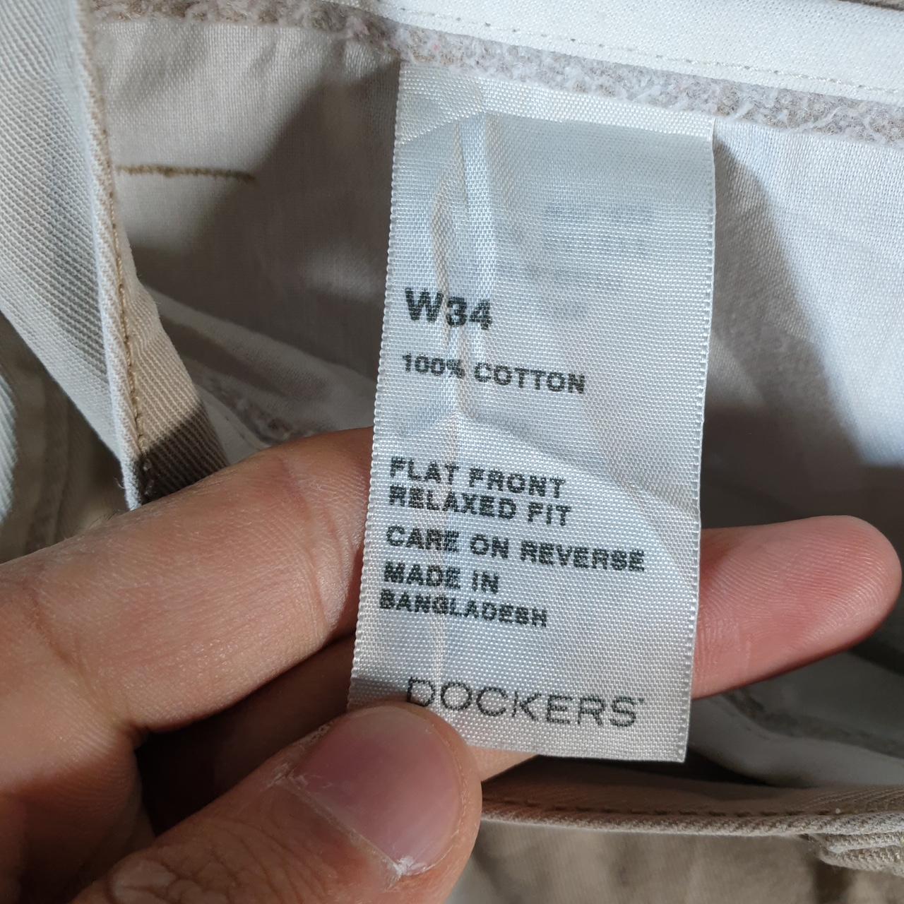 Vintage Dockers Chino Shorts Jorts Cargo Men’s W34 Brown Baggy Cotton