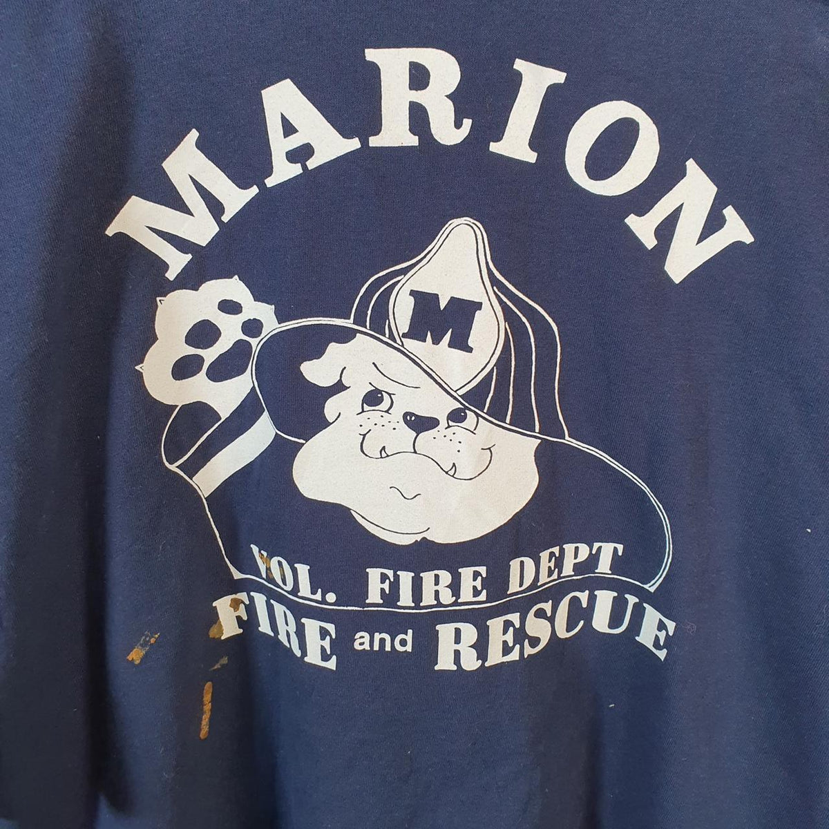 Vintage Signal Marion Fire Department 90s USA Single Stitch T Shirt Men’s XL Blue C8872