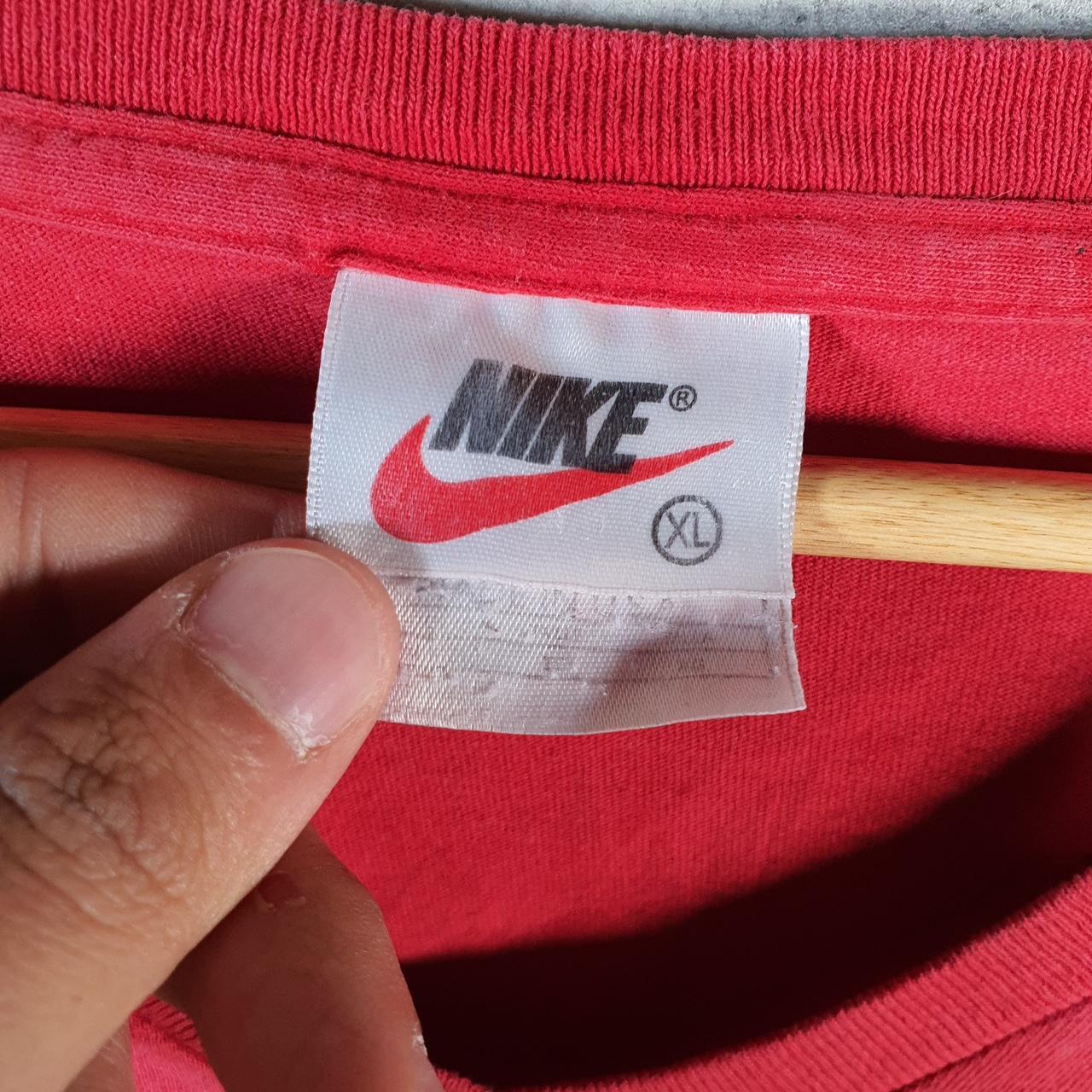 Vintage Nike USA 90s Embroidered T Shirt Men’s XL Red Logo Swoosh Athletic