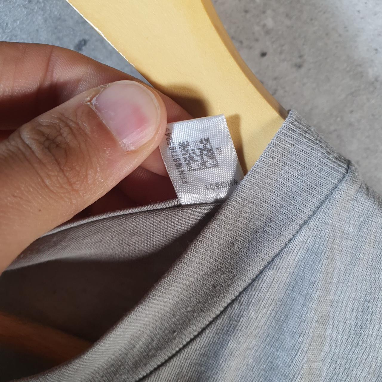 Vintage Adidas Go To Performance Tee T Shirt Men’s Medium Grey Three Stripes Logo