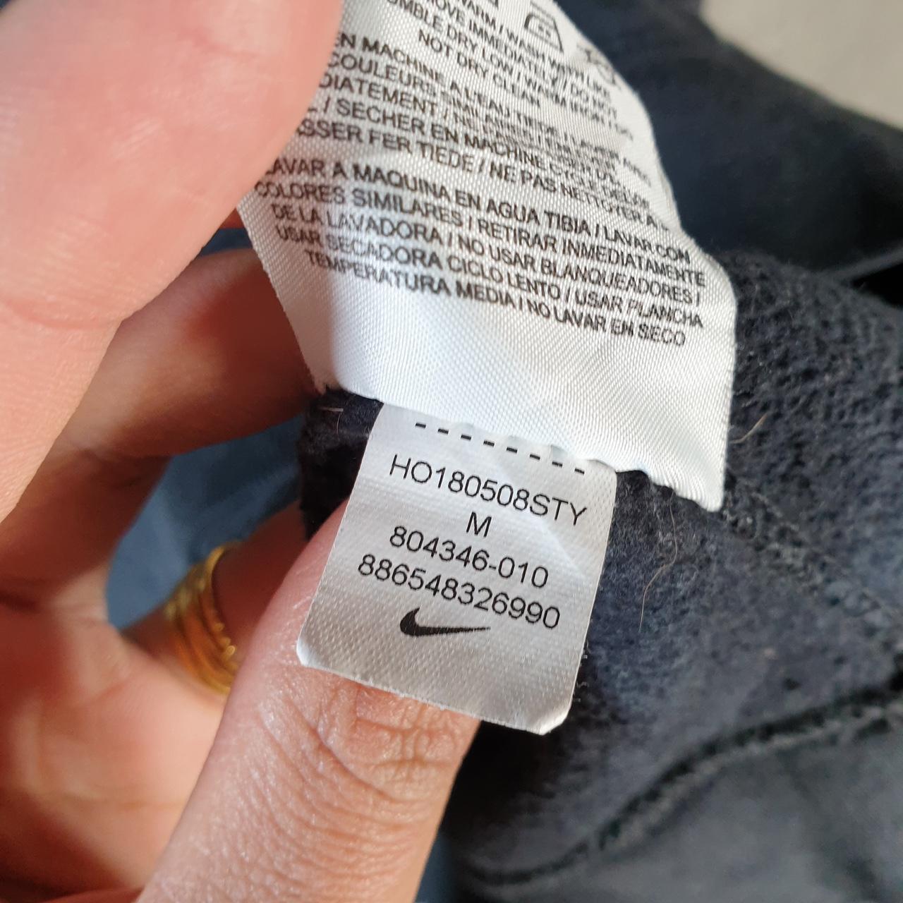 Vintage Nike Club Embroidered Hoodie Men’s Medium Black Swoosh Y2K Pullover