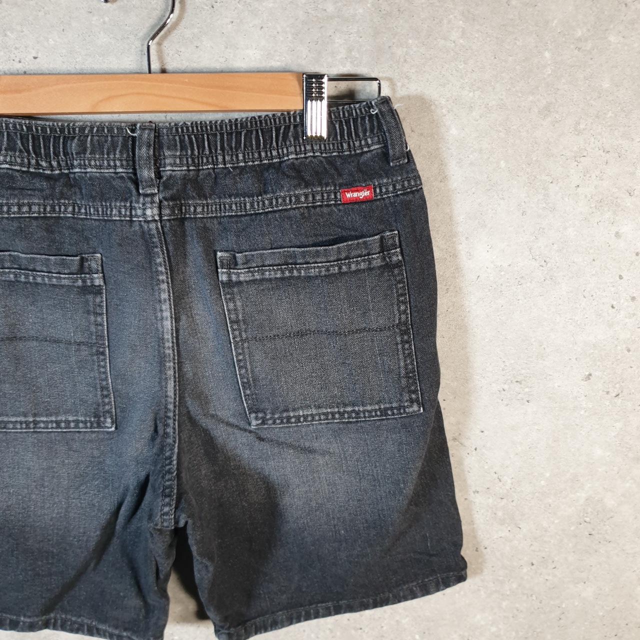 Vintage Wrangler Shorts Jorts Cargo Womens 2XL Grey Relaxed Denim