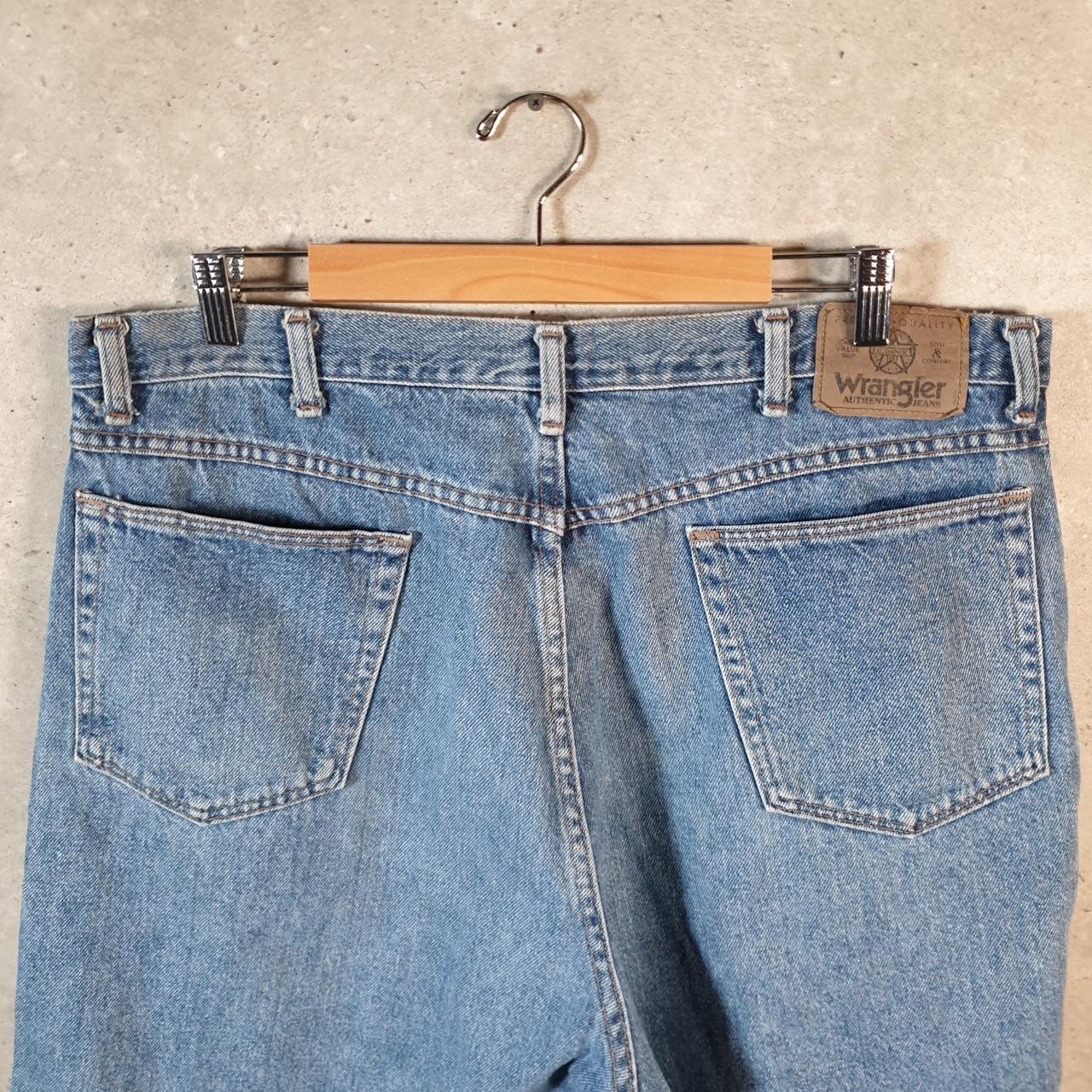 Vintage Wrangler Denim Shorts Jorts Cargo Men’s W40 Blue Baggy Cotton