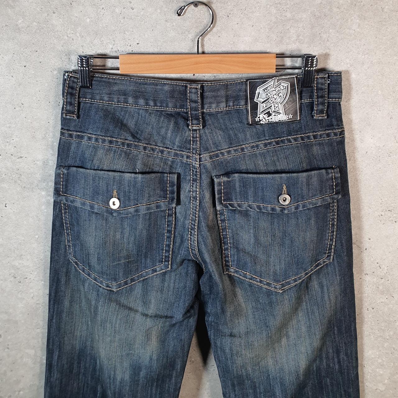 Vintage Exclusive SouthPole Baggy Y2K Hip Hop Jeans Mens W32 L30 Blue Denim Wide Leg Big Fish Vintage