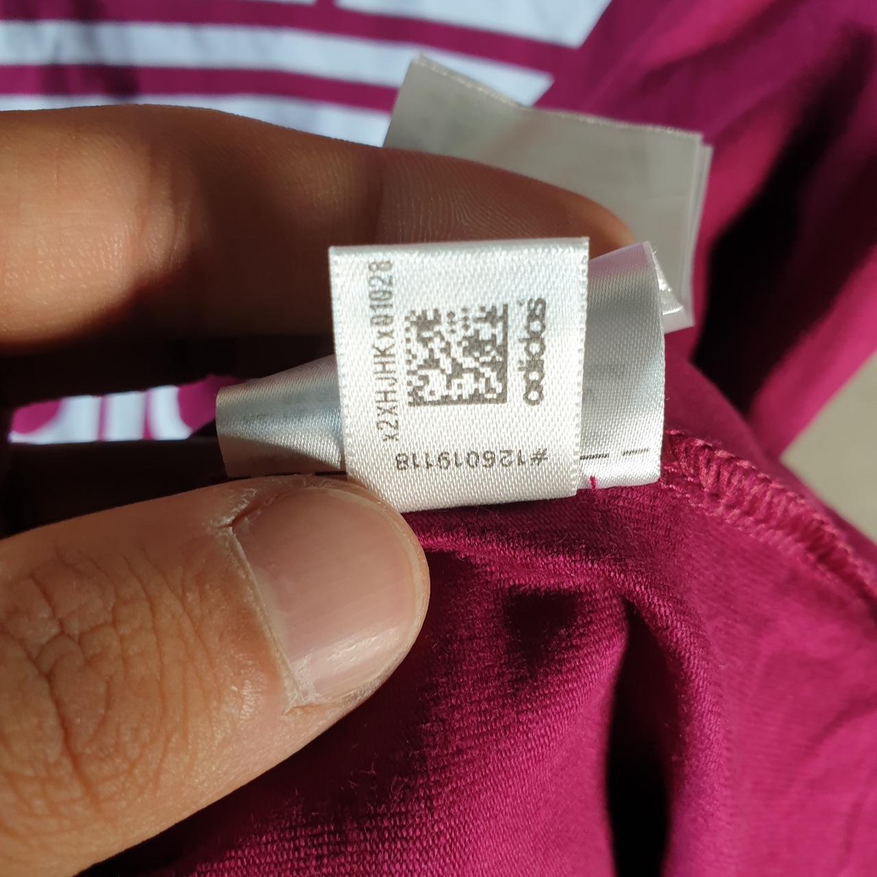 Vintage Adidas Trefoil Retro T Shirt Womens Small Pink Three Stripes Logo Athletic