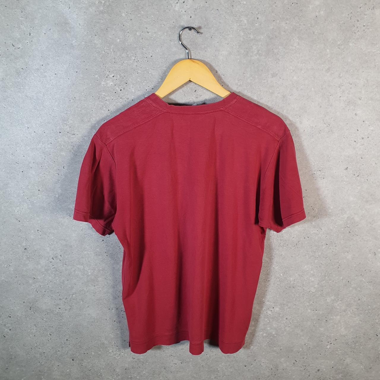 Vintage Ralph Lauren Polo T Shirt Men’s Small Burgundy Embroidered Pony Classic Fit C9680