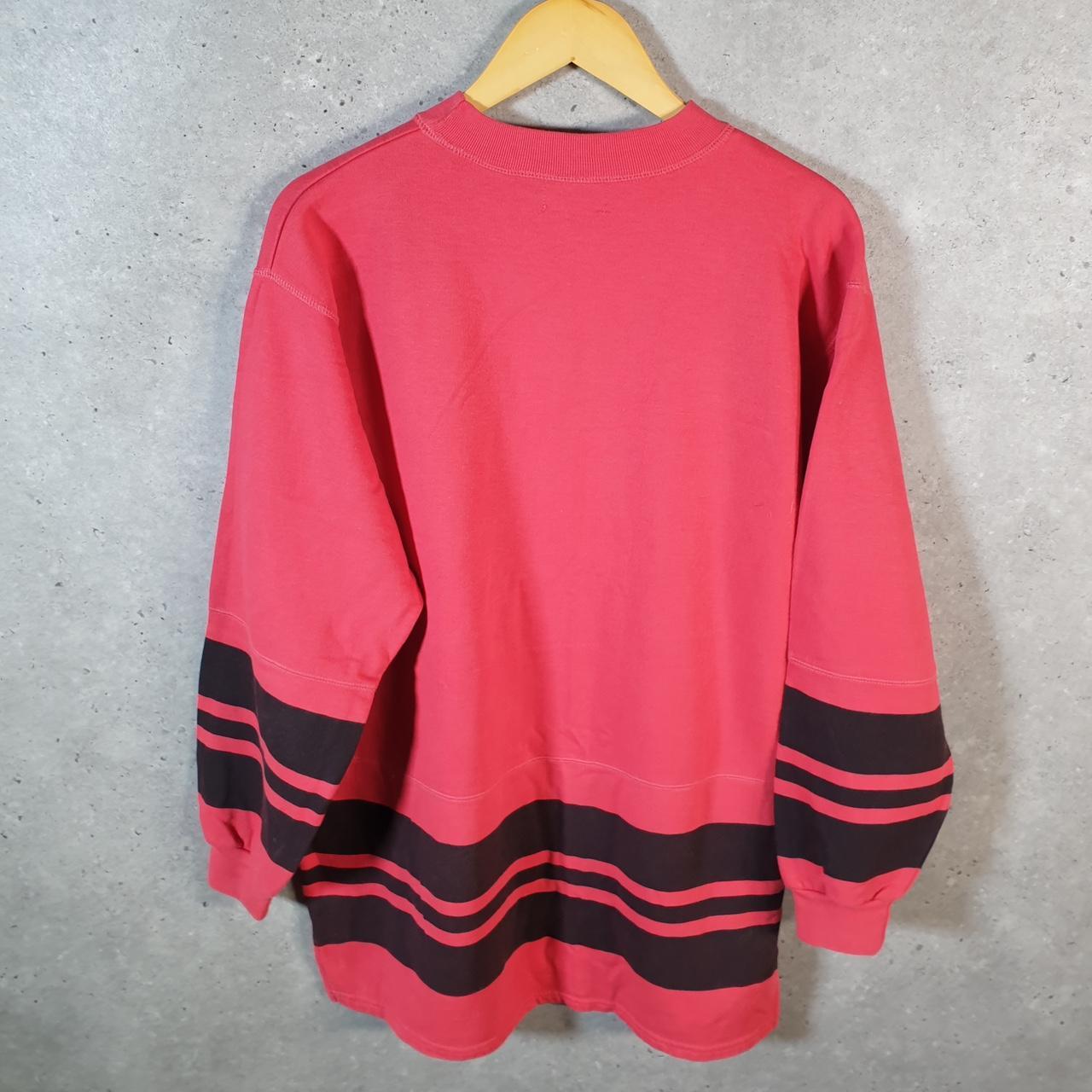 Vintage Just A Little Bit Shy Graphic Sweatshirt Womens Large Red Pullover USA