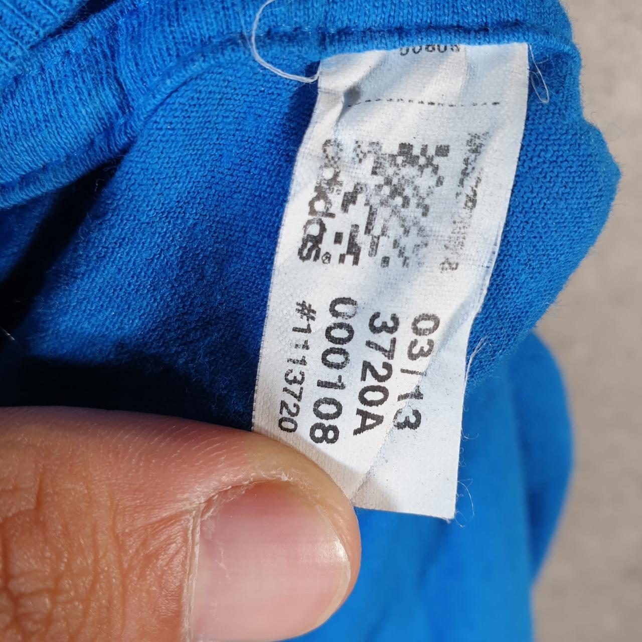 Vintage Adidas Go To Tee T Shirt Men’s 2XL Blue Three Stripes Logo Athletic