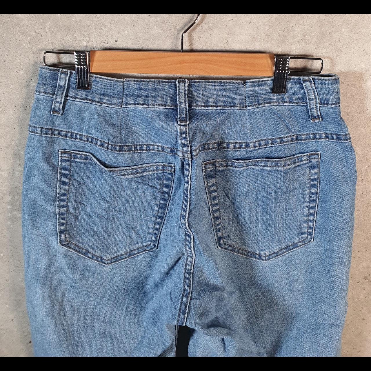 Vintage Lee Low Rise Baggy Shorts Jorts Cargo Womens W28 Blue Relaxed Denim A4559
