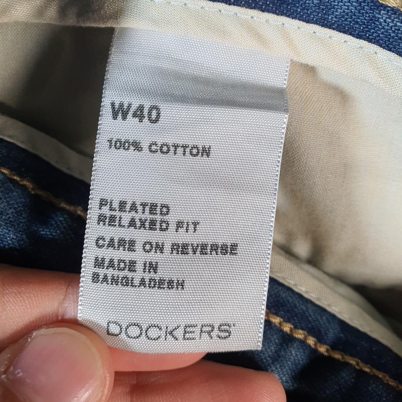 Vintage Dockers Denim Shorts Jorts Cargo Men’s W40 Blue Baggy Cotton